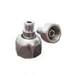 Extension adapter for Co2 pressure reducer for refillable cylinders M11x1 to W21.8x1 / 14 "
