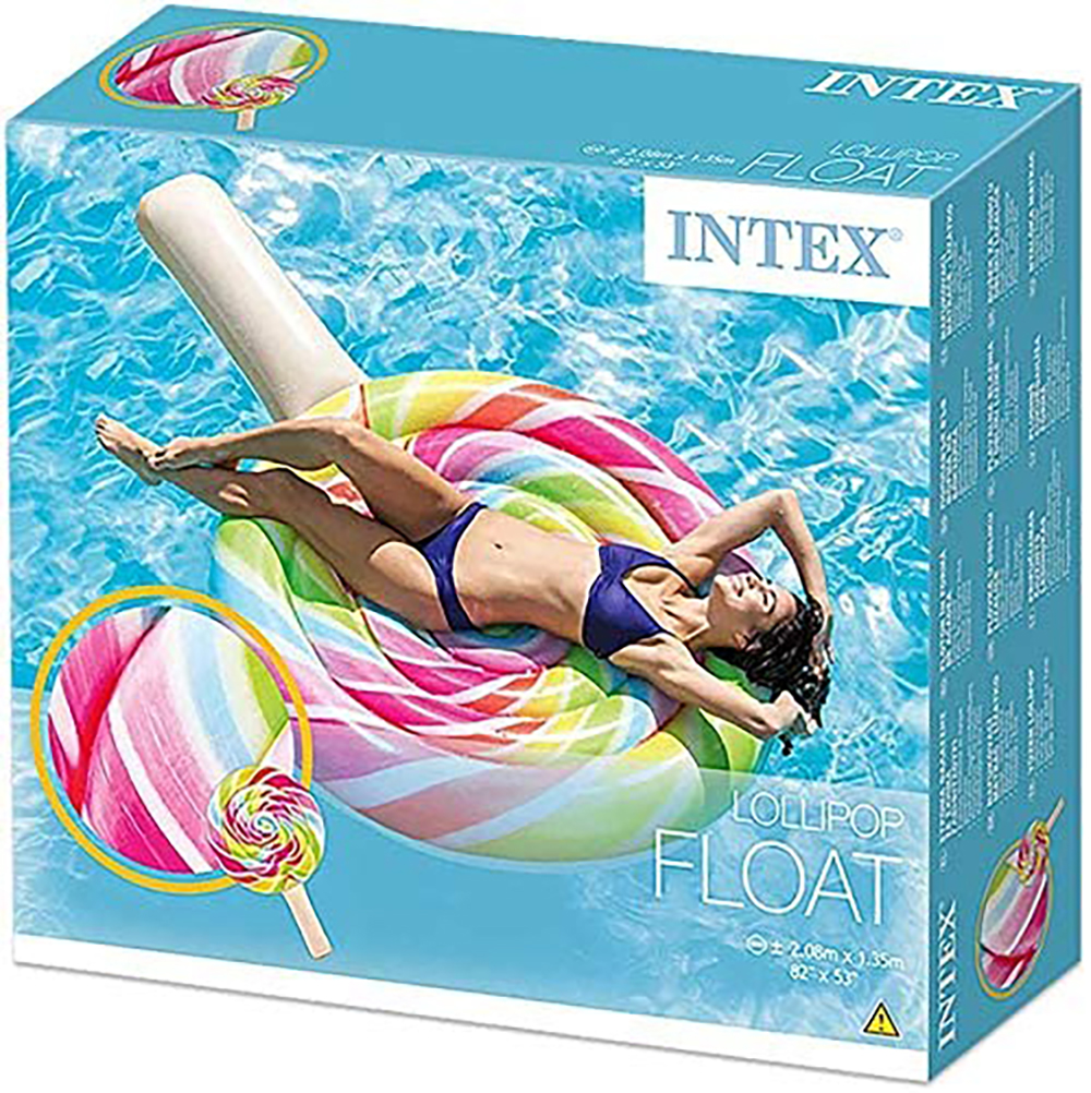 Materassino Gonfiabile per Piscina/Mare Lollipop cm 198x127x24 Intex 58753