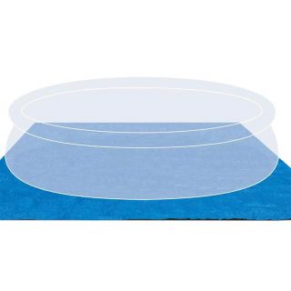 Ground Towel for Swimming Pool size 444x457 cm blue